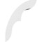 Ekena Millwork 3-in. W x 12-in. D x 16-in. H Ozark Architectural Grade PVC Knee Brace BRCP03X12X16OZK - alternate 4